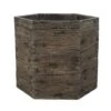 Woodlodge 34cm Driftwood Hexagon Resin Pot -Garden Care 5021346440942
