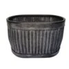 Woodlodge 51cm Rustic Pewter Ribbed Trough -Garden Care 5021346490572