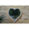 Woodlodge 52cm Wooden Solar Heart Mirror -Garden Care 5021346491944