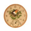 Outside In 12" Robin Wall Clock & Thermometer -Garden Care 5050642006347 d760ce7c b8a4 40e3 a702 7eff3f59828c