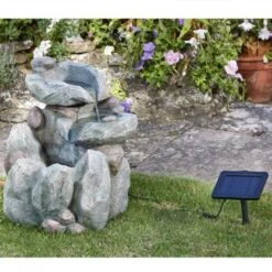 Smart Solar 51cm Rock Fall Solar Water Feature 7 Smart Solar 51cm Rock Fall Solar Water Feature -Garden Care 5050642007931 3