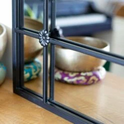 La Hacienda 100cm Black Arched Arundel Indoor/Outdoor Mirror -Garden Care 5055025559083 3