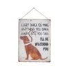 La Hacienda 40cm I'll Be Watching You Labrador Metal Sign -Garden Care 5055025559311