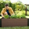 Keter 106cm Rectangular Garden Bed - Maple Brown -Garden Care 7290112633521 2