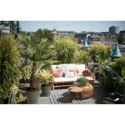 Elho 25cm Leaf Green Greenville Round Planter -Garden Care 8711904332433 5