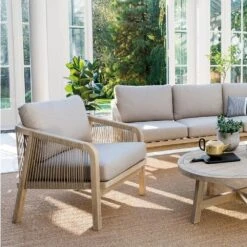 Kettler Cora Rope Lounge Wooden Armchair (Pair) 8 Kettler Cora Rope Lounge Wooden Armchair (Pair) -Garden Care 9333190256874 3