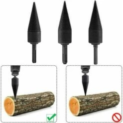 Log Splitter Taper Shank Step Drill Bit Log Cutter Wood Splitter Tapered Forest Steel High Speed 32mm -Garden Care 100155880 4