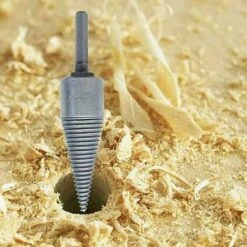 Wood Splitter Drill Screw Drill Bit Firewood Drill Bit Splitter Bits Cone Steel Wood Splitter Drill Bits Drill For Log Splitter Firewood Hex Shank Cone (1 Piece) -Garden Care 100156911 4