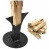 Electric Log Splitter Wood Splitter Wedge Heavy Duty Small Firewood Splitter Manual Log Splitter For Small Fireplace Wood Stove, Black -Garden Care 100161332 1