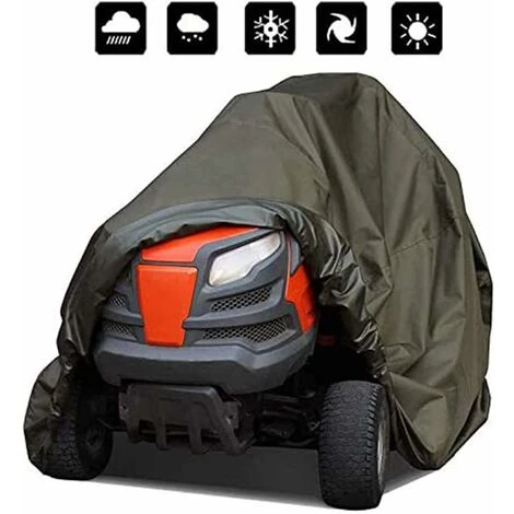 Mower Lawn Mower Cover, Waterproof, Strong And Durable, UV And Water Resistant Cover For Ride On Garden Tractor (170x61x117cm) 3 Mower Lawn Mower Cover, Waterproof, Strong And Durable, UV And Water Resistant Cover For Ride On Garden Tractor (170x61x117cm)