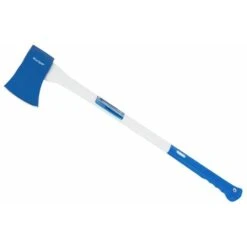 BlueSpot 4lb Axe Chopper With Fibreglass Handle Hatchet Tree Log Felling 850mm