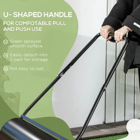 DURHAND Heavy Duty Garden Lawn Roller Push Tow Water Sand Filled 46L Equipment 7 DURHAND Heavy Duty Garden Lawn Roller Push Tow Water Sand Filled 46L Equipment - Image 5