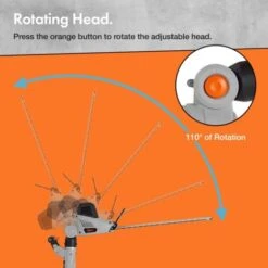 VonHaus Pole Hedge Trimmer | 2.8m Corded Extendable/Telescopic Hedge Cutter | Long Handle & Long Reach | 600W | 45cm Cutting Length | Adjustable Head, Dual Support Shoulder Strap, 10m Cable | 5kg -Garden Care 12253402 3