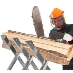 Sawhorse Type 2 Metal Folding - Log Saw Horse, Foldable Sawhorse, Folding Sawhorse -Garden Care 12354669 2