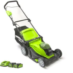 Greenworks G40LM41K2X Cordless 40v Lawn Mower 41cm/16in With Battery