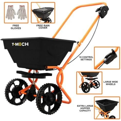 Rotary Spreader Seed Fertiliser Grass Gritter Rock Salt Lawn 5 Rotary Spreader Seed Fertiliser Grass Gritter Rock Salt Lawn - Image 3