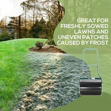 OUTSUNNY 60L Steel Garden Roller Push Pull W/ Fillable Cylinder Water Rolling Drum 6 OUTSUNNY 60L Steel Garden Roller Push Pull W/ Fillable Cylinder Water Rolling Drum - Image 4