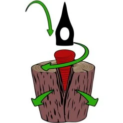 Deuba Wood Splitter Log Bomb 170mm Splitting Wedge Easily Split Wood Grenade -Garden Care 18381405 4