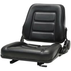 Hommoo Forklift & Tractor Seat With Adjustable Backrest Black VD04453