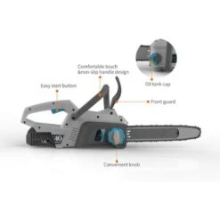 Swift 40V Cordless Chainsaw, 30cm Guide Bar Lightweight Top Handle Portable Chainsaw With 1pc 2.0Ah Battery And Charger -Garden Care 29980912 3