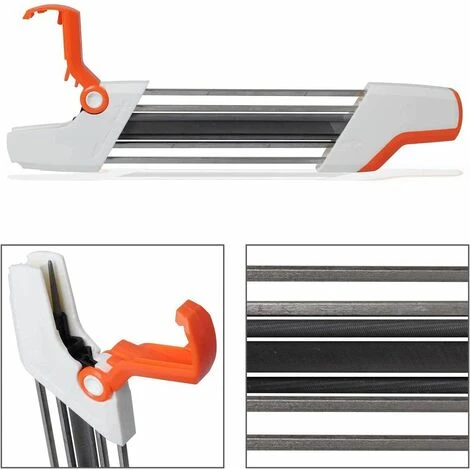 Hand Mini Mini Grinder Head File Chainsaw Sharpener 2 In 1 Easy File Sharpener, Orange 7 Hand Mini Mini Grinder Head File Chainsaw Sharpener 2 In 1 Easy File Sharpener, Orange - Image 5