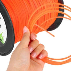 Nylon Square Trimmer Strimmer Line Brushcutter Cord Rope Orange 2.4mm X 261m -Garden Care 31618959 2