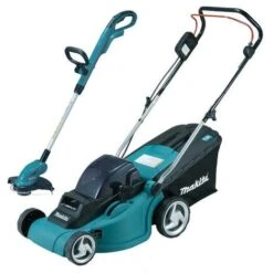Makita DLM380Z 18v / 36v Cordless Lithium Battery Lawn Mower + DUR181 Strimmer