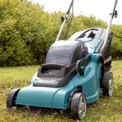 Makita DLM380Z 18v / 36v Cordless Lithium Battery Lawn Mower + DUR181 Strimmer -Garden Care 36284195 4