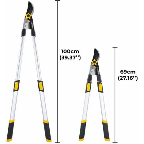 TOUGH MASTER Telescopic Tree Pruner Bypass Lopper Anvil Lopper Lightweight Extendable 4 TOUGH MASTER Telescopic Tree Pruner Bypass Lopper Anvil Lopper Lightweight Extendable - Image 2