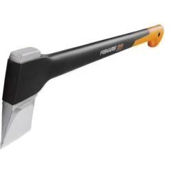 Fiskars L-X21 122473 Splitting Axe 1.6kg 3.5lbSoft Grip FSK1015642 & Sharpener -Garden Care 36914436 4