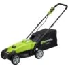 Greenworks 40V 35cm Cordless Lawnmower With Battery And Charger -Garden Care 3981869 1