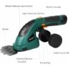 Homfa 2 In 1 Cordless Grass And Hedge Trimmer, 2 Interchangeable Blades, 7.2V -Garden Care 46854830 1