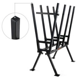 Foldable And Space-saving Woodcutter And Log Holder Stand. Stand For Manual And Chainsaw Woodcutting. -Garden Care 50814028 4