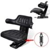 Topdeal Tractor Seat With Suspension Black VDTD07664 -Garden Care 51861739 1
