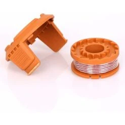 12 Piece Grass Trimmer Spool Replacement Spool Line For Grass Trimmer And 2 Piece String Trimmer Spool Cap, Compatible With Worx WG180 WG163 WA0010 SOEKAVIA -Garden Care 52638569 5