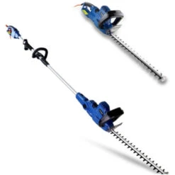 Corded Electric Pole Hedge Trimmer/Pruner Hyundai HYP2HT550E 550W 450mm 2-in-1 Convertible