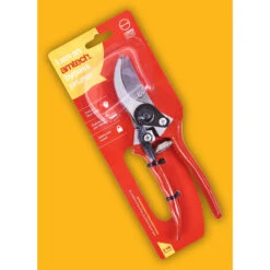 Amtech Garden Secateurs - Heavy Duty Pruning Scissors, Easy To Use With Ergonomic Anti-Slip Handles, Sharp Steel Blades And Long Lasting, With Safety Catch And Volute Spring -Garden Care 54688520 4