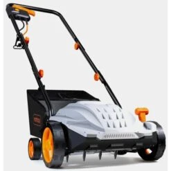 VonHaus 2 In 1 Lawn Scarifier | 1500W Electric Garden Lawn Rake & Aerator | Interchangeable Rollers | 4 Working Depths, 32cm Width, 4 Height Settings, 28L Collection Box, 10m Power Cable, Safety Switch
