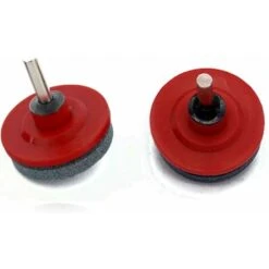 4 Pieces Lawn Mower Blade Sharpener Universal Lawn Mower Sharpener Accessories For Lawn Mowers With 1Pcs Blade Balancing Kit,50 X 47mm -Garden Care 56637921 3