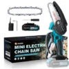 Saker Mini Chainsaw,4 Inch Portable Electric Chainsaw Cordless,Handheld Chain Saw Pruning Shears Chainsaw For Tree Branches , Courtyard, Household And Garden (SAKER Mini Chainsaw + 1 Battery) -Garden Care 58115125 1