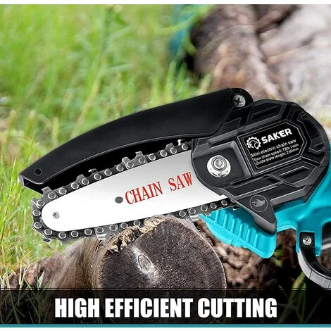Saker Mini Chainsaw,4 Inch Portable Electric Chainsaw Cordless,Handheld Chain Saw Pruning Shears Chainsaw For Tree Branches , Courtyard, Household And Garden (SAKER Mini Chainsaw + 1 Battery) 5 Saker Mini Chainsaw,4 Inch Portable Electric Chainsaw Cordless,Handheld Chain Saw Pruning Shears Chainsaw For Tree Branches , Courtyard, Household And Garden (SAKER Mini Chainsaw + 1 Battery) - Image 3