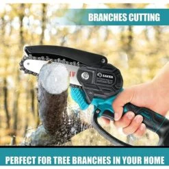 Saker Mini Chainsaw,4 Inch Portable Electric Chainsaw Cordless,Handheld Chain Saw Pruning Shears Chainsaw For Tree Branches , Courtyard, Household And Garden (SAKER Mini Chainsaw + 1 Battery) 11 Saker Mini Chainsaw,4 Inch Portable Electric Chainsaw Cordless,Handheld Chain Saw Pruning Shears Chainsaw For Tree Branches , Courtyard, Household And Garden (SAKER Mini Chainsaw + 1 Battery) -Garden Care 58115125 5