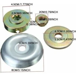 4pcs Replacement Metal Gearbox Blade Nut Fixing Kit For Strimmer Brushcutter For Lawn Mower Trimmer Brush Cutter -Garden Care 58242641 5