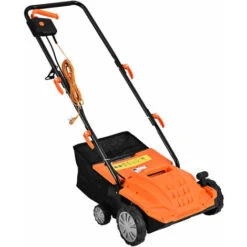 2 In 1 Electric Lawn Scarifier & Rake Garden 1500W Aerator W/ 40L Collection Box