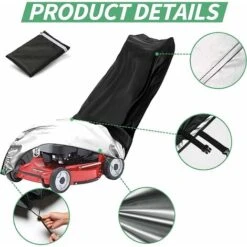 Lawn Mower Cover, 210D Oxford Cloth Mower Cover, Lawn Tractor Cover With Drawstring & Buckle Wi -Garden Care 58420826 4