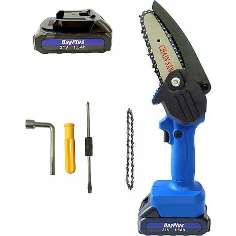 Mini Chainsaw Cordless With 1500mAh Batteries & Chains, 4-Inch Mini Electric Chainsaw Portable, Small Handheld Battery Operated Chainsaw For Trees, Branch Woods 3 Mini Chainsaw Cordless With 1500mAh Batteries & Chains, 4-Inch Mini Electric Chainsaw Portable, Small Handheld Battery Operated Chainsaw For Trees, Branch Woods