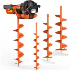 FUXTEC Petrol Auger Incl. 100/150/200mm Attachments - 52cc - FX-EB152