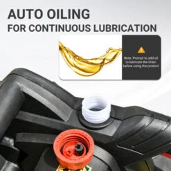 DURHAND 1600W Electric Chainsaw Power Saw W/ Double Brake And Auto Lubrication -Garden Care 63561216 5