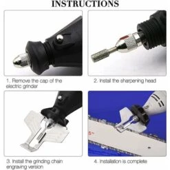 Chainsaw Sharpener, Chainsaw Chain Sharpening Kit, Chainsaw Chain Sharpener Manual Chainsaw Sharpener Manual Chainsaw Sharpener -Garden Care 66077753 5