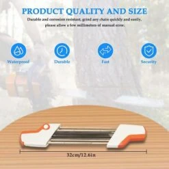 For Stihl Chainsaw Sharpener Compatible With Stihl 3/8 P Chainsaw Chain, Stihl 2 In 1 Easy File 4.0mm -Garden Care 67529341 3